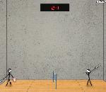Онлайн игра Stick Figure Badminton.