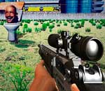 Онлайн игра Sniper Hunting Skibidi Toilet.